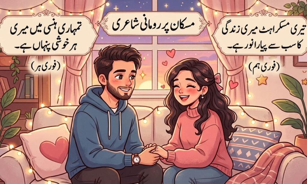 Romantic Poetry on Smile in Urdu (For Her & Him)