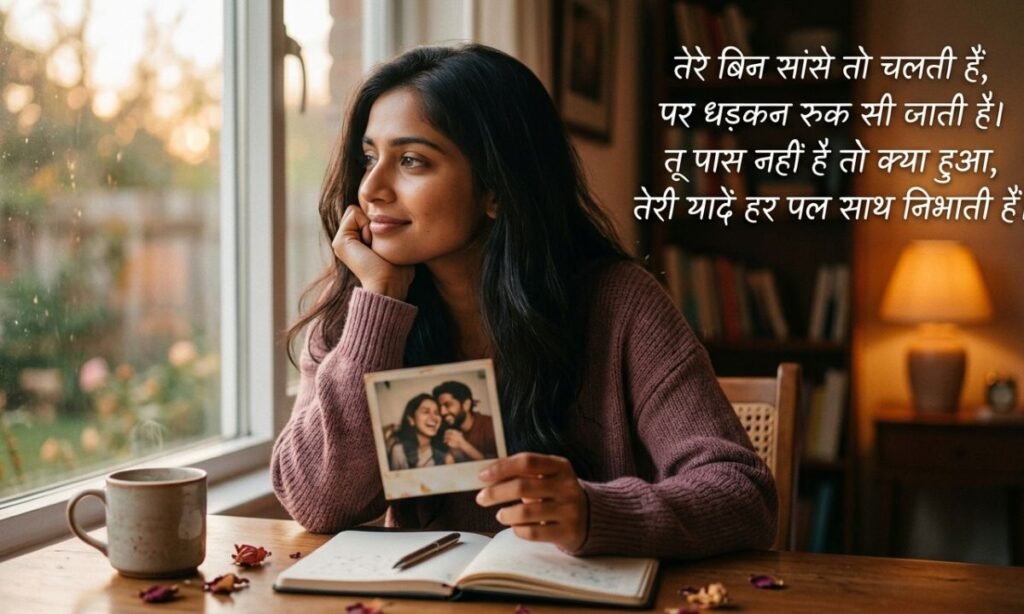 Romantic True Love Miss You Shayari for Her 💕