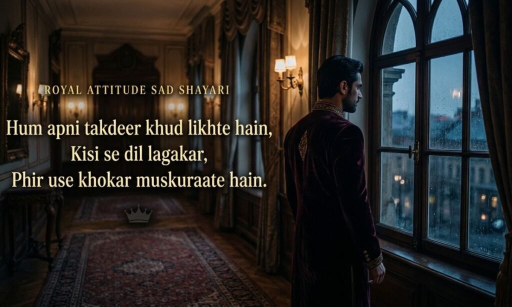 Royal Attitude Sad Shayari 😎