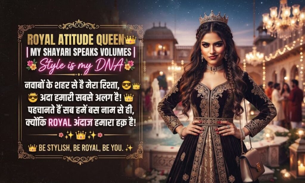 Royal Stylish Girl Shayari Attitude🖼️👑