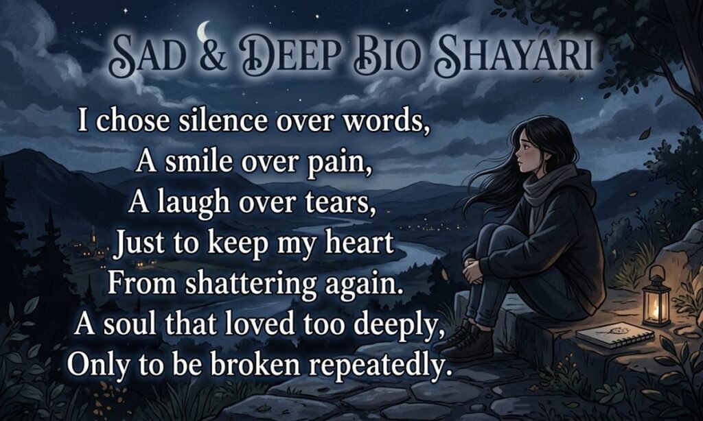 Sad & Deep Bio Shayari in English