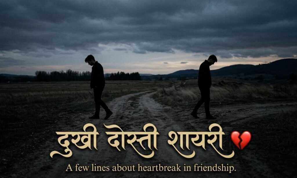 Sad Dosti Shayari 💔
