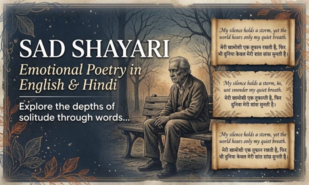 Sad Shayari in English and Hindi