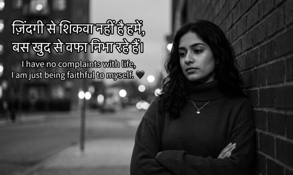 Self-Respect Attitude Sad Shayari 🖤
