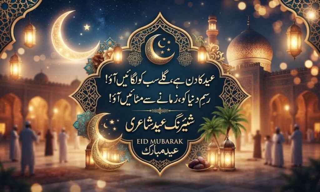 Sharing Eid Poetry Urdu Digitally