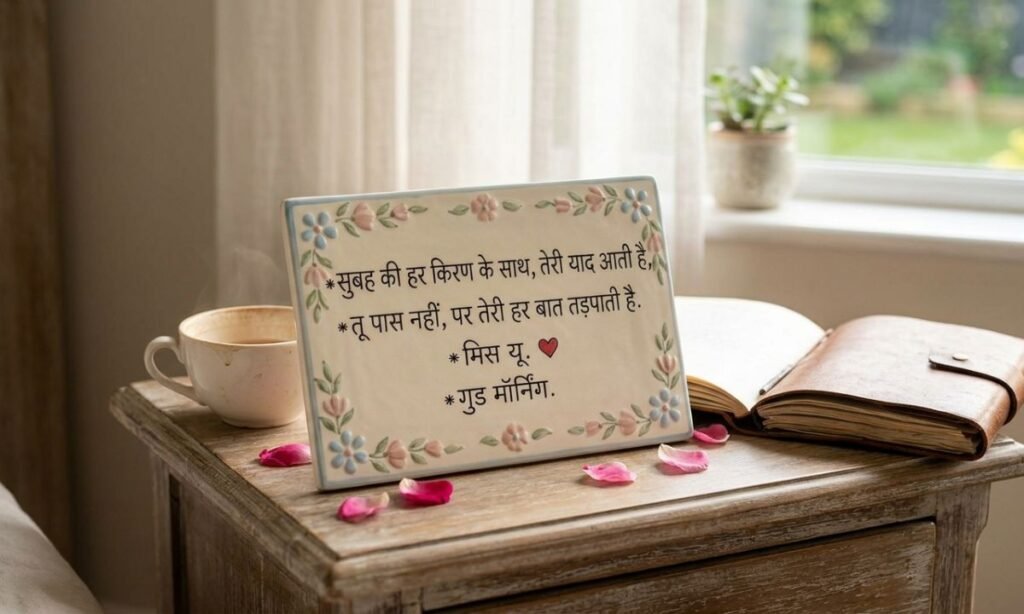 Short Miss You Good Morning Shayari 💕