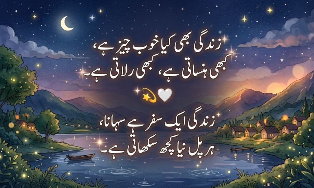 Short Zindagi Poetry in Urdu (2-Line Statuses)💫🤍