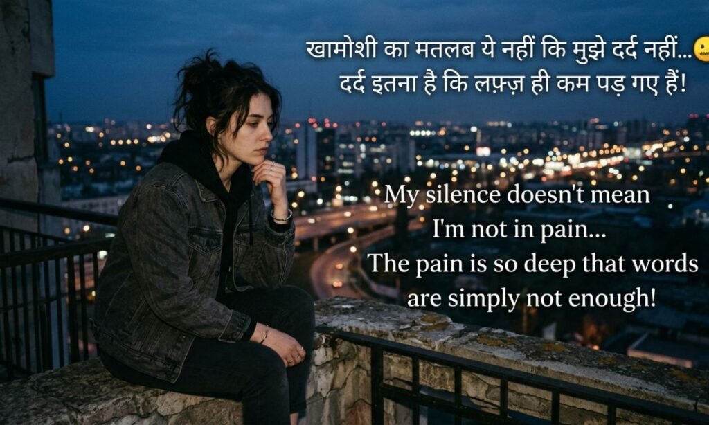 Silent Pain Attitude Shayari 🤐