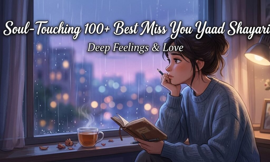 Soul-Touching 100+ Best Miss You Yaad Shayari – Deep Feelings & Love 