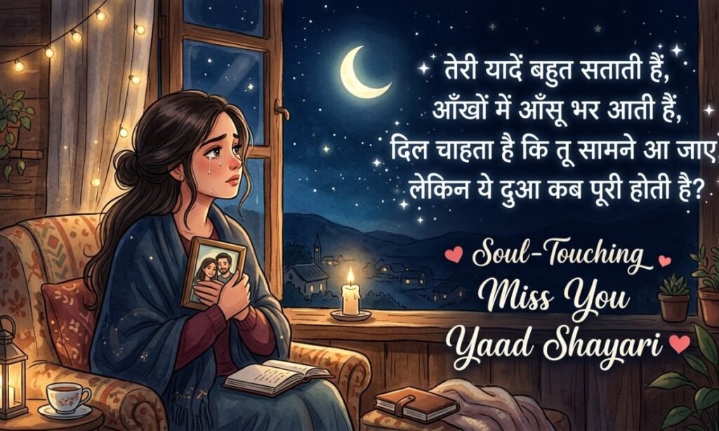 Soul-Touching Miss You Yaad Shayari❤️