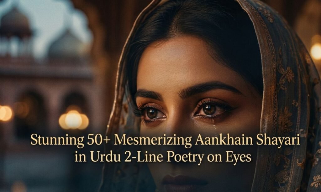 Stunning 50+ Mesmerizing Ankhain Shayari in Urdu 2-Line Poetry on Eyes Stunning 50+ Mesmerizing Ankhain Shayari in Urdu 2-Line Poetry on Eyes 