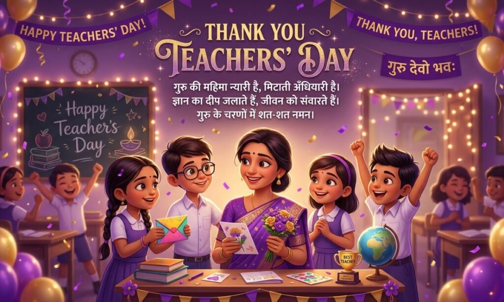 "Thank You" Teachers day Shayari