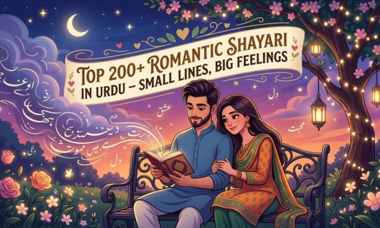 Top 200+Romantic Shayari in Urdu – Small Lines, Big Feelings 