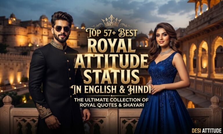 Top 57+ Best Royal Attitude Status in English & Hindi