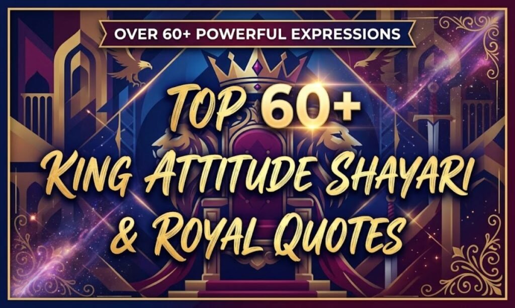 Top 60+ King Attitude Shayari in English | Royal Quotes