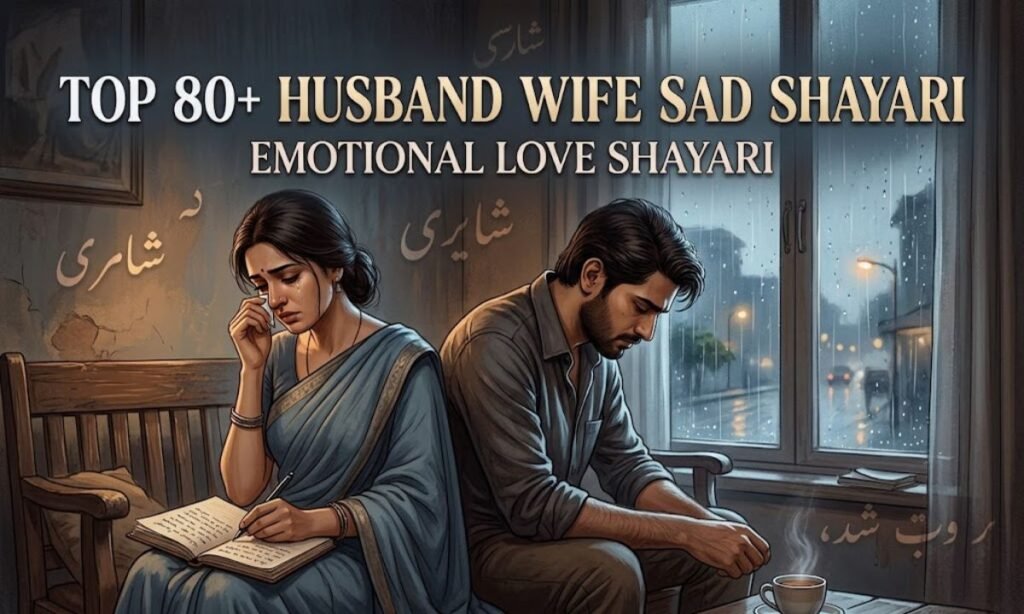 Top 80+ Husband Wife Sad Shayari – Emotional Love Shayari