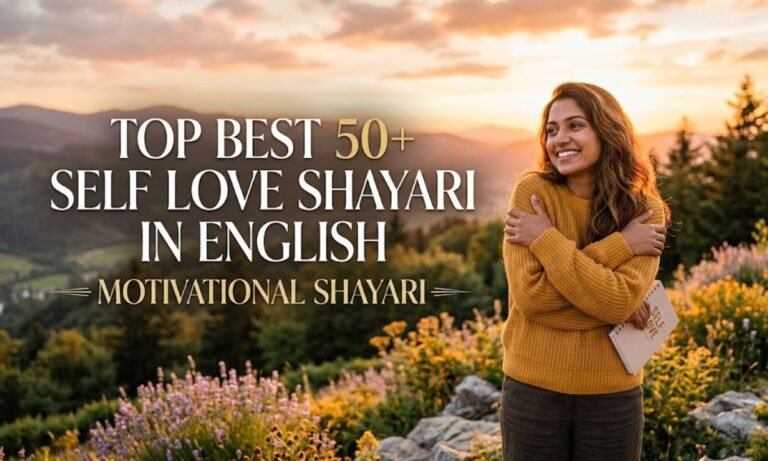 Top Best 50+ Self Love Shayari in English – Motivational shayari