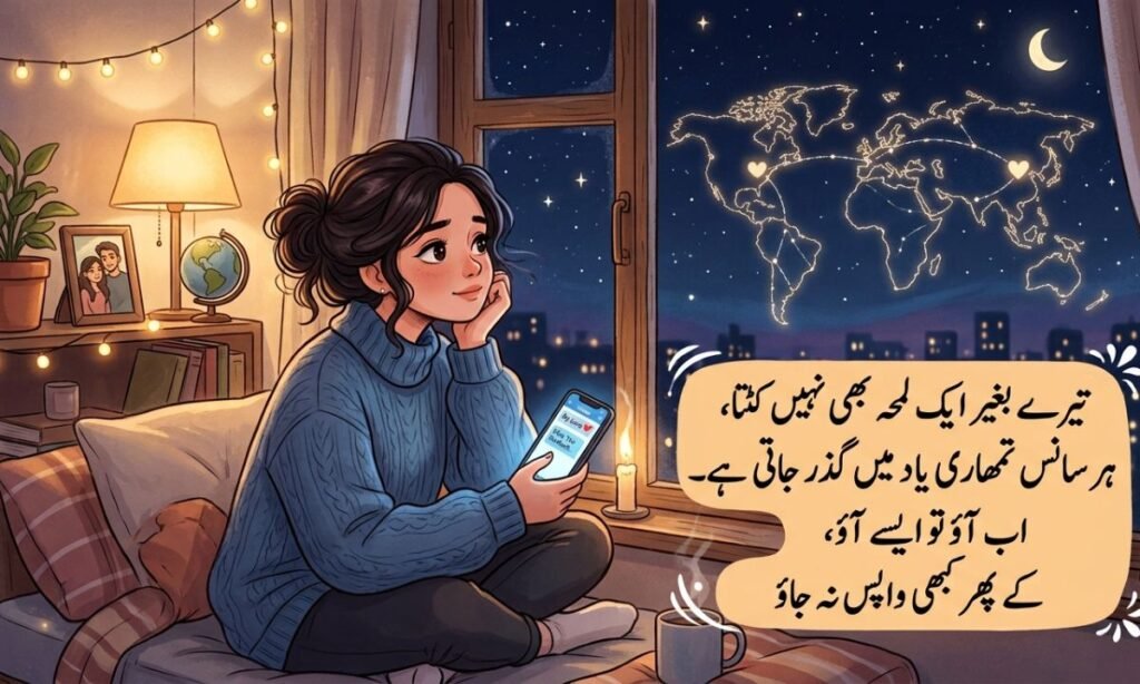 Touching Miss You Shayari for Long-Distance Love 🌍