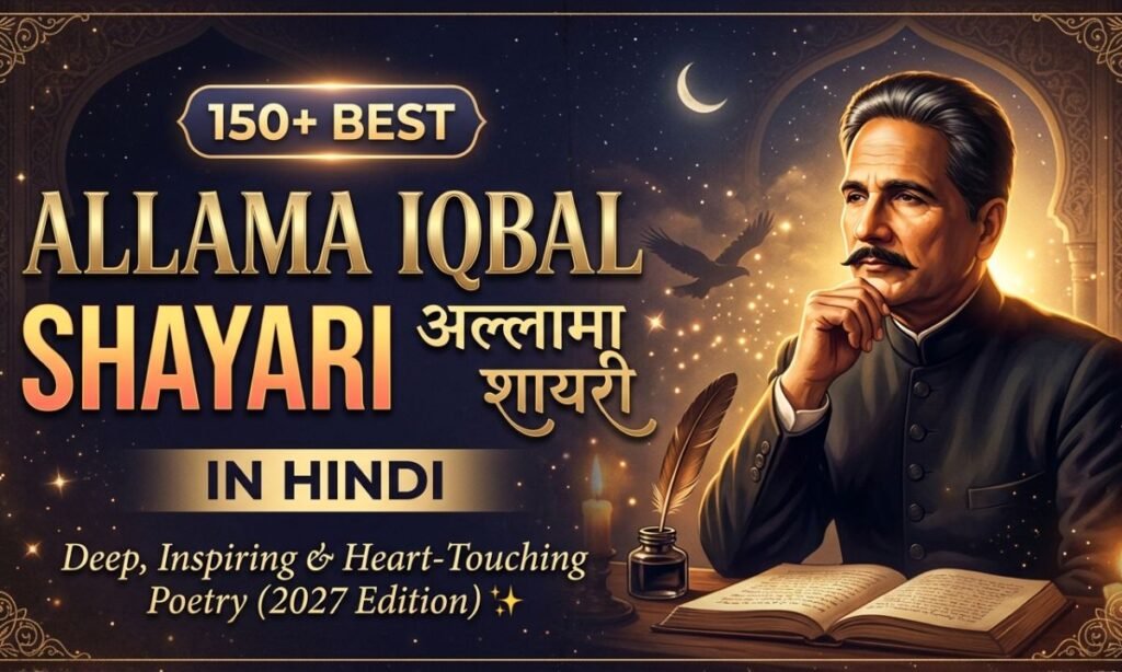 150+ Best Allama Iqbal Shayari in Hindi | Deep, Inspiring & Heart-Touching Poetry (2027) ✨ 