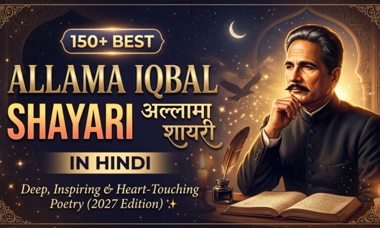 150+ Best Allama Iqbal Shayari in Hindi | Deep, Inspiring & Heart-Touching Poetry (2027) ✨