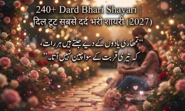 240+ Dard Bhari Shayari | दिल टूट सबसे दर्द भरी शायरी (2027)