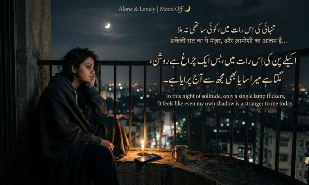 Alone & Lonely Mood Off Shayari 🌙