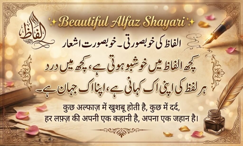 Beautiful Alfaaz Shayari ✨