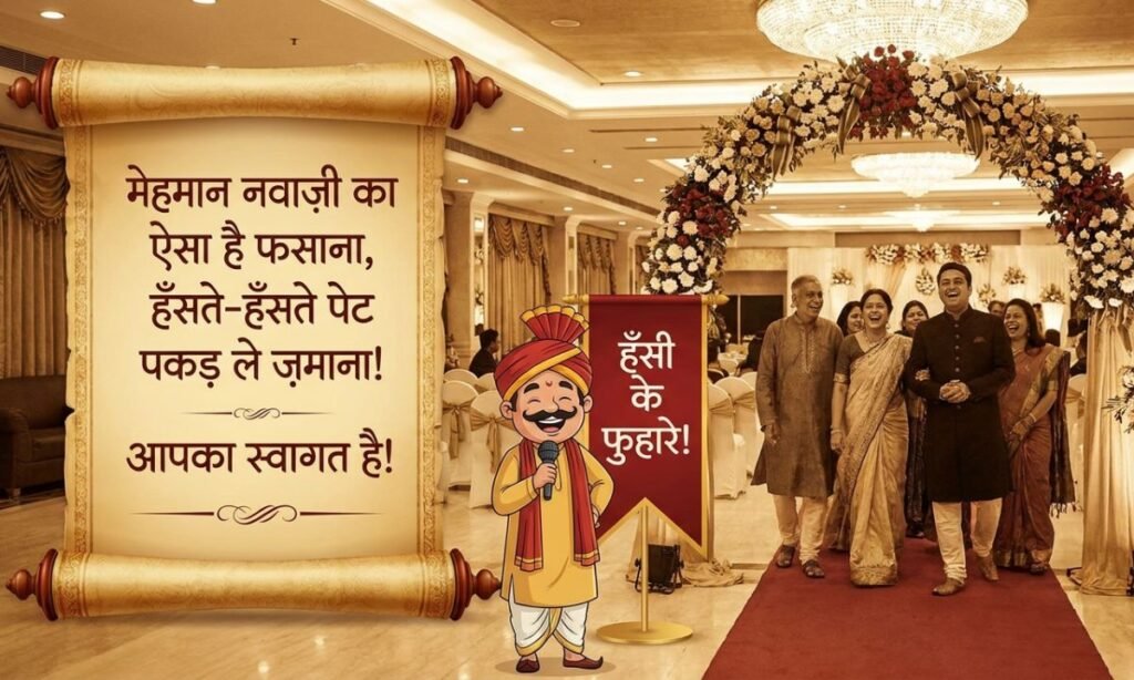 Comedy Welcome Shayari for Guest in Hindi