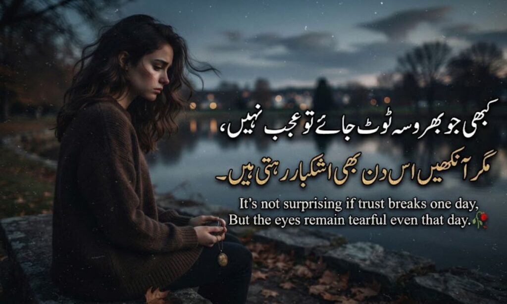 Deep Bharosa Todne Wali Shayari for Broken Trust 🥀