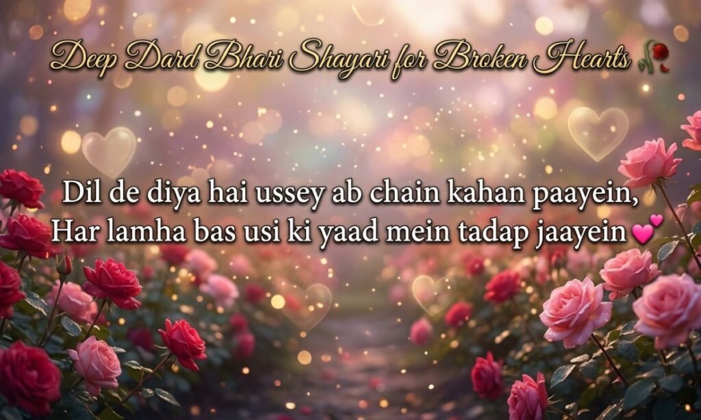 Deep Dard Bhari Shayari for Broken Hearts 🥀
