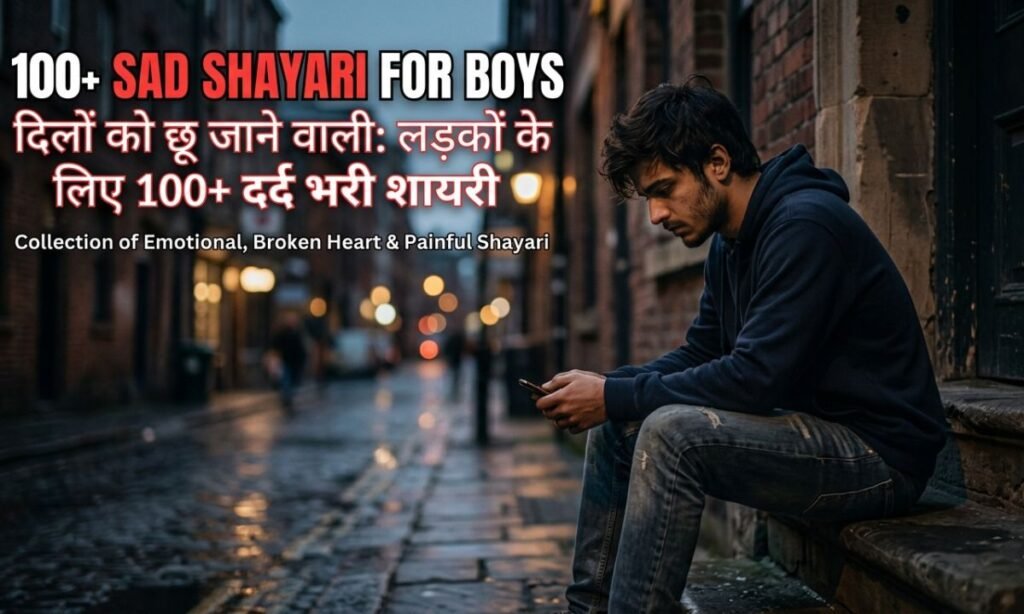 Emotional 100+ Sad Shayari for Boys in Hindi