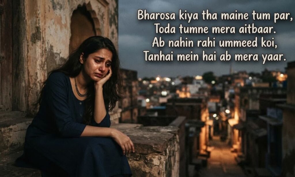 Emotional Bharosa Todne Wali Shayari 😢
