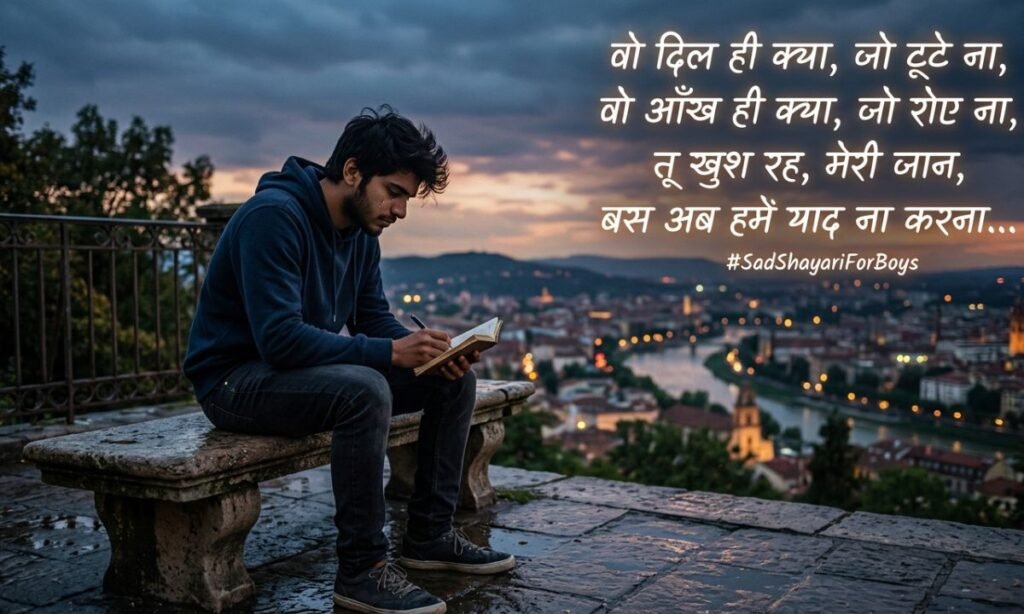 -Emotional Sad Shayari For Boys in Hindi