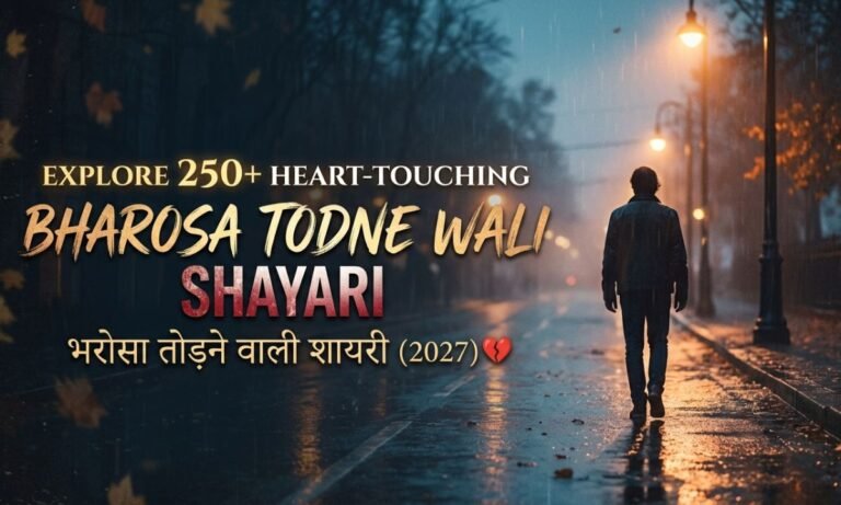 Explore 250+ Heart-Touching Bharosa Todne Wali Shayari (2027) 💔