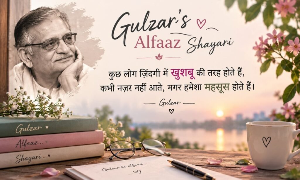 Gulzar’s Alfaaz Shayari 2 line