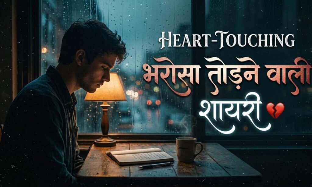 Heart-Touching Bharosa Todne Wali Shayari 💔