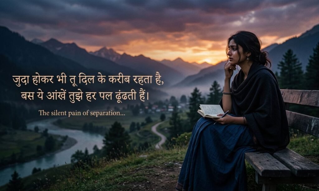 Heart-Touching Shayari About Separation 😢