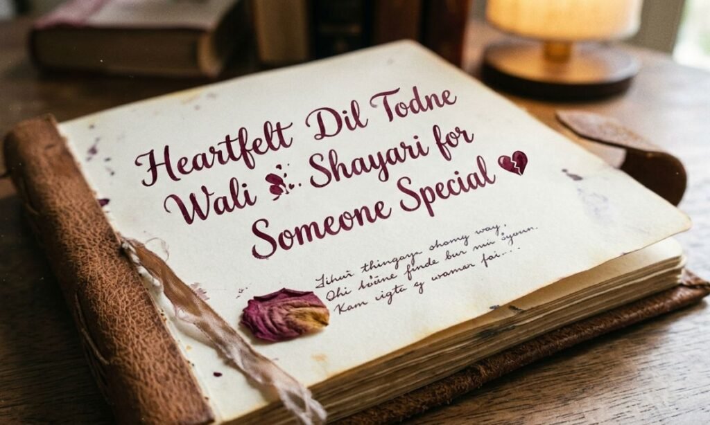 Heartfelt Dil Todne Wali Shayari for Someone Special ❤️🩹