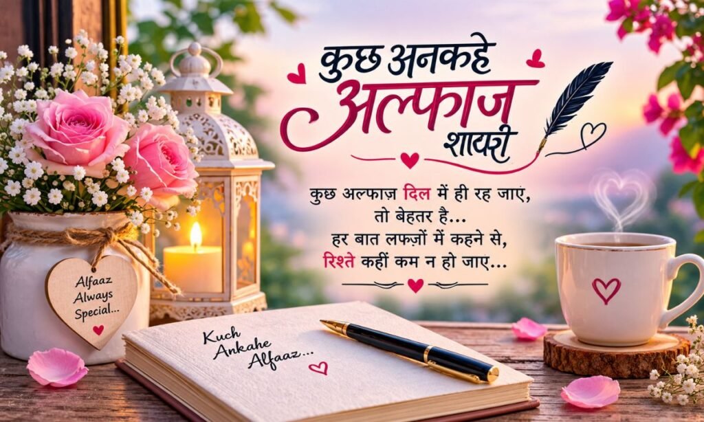 Kuch Ankahe Alfaaz Shayari in Hindi