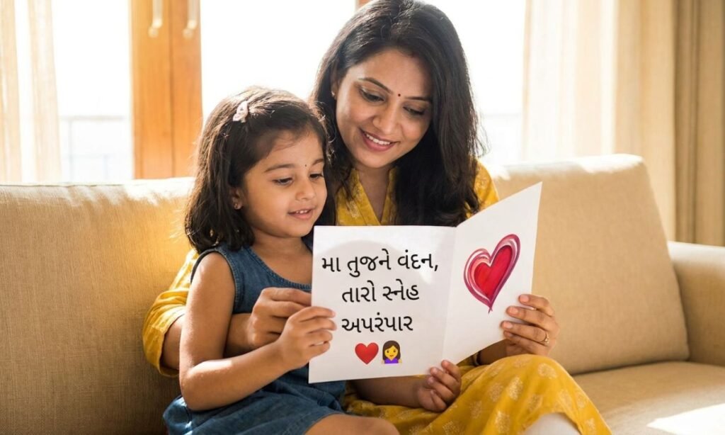 Maa Shayari Gujarati ❤️👩👧