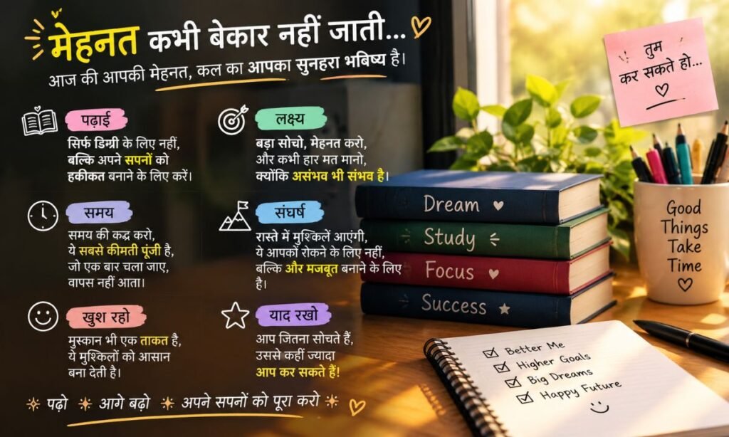 Motivational Quotes for Students in Hindi 📚🎓