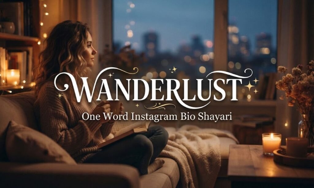 One Word Instagram Bio Shayari ✨