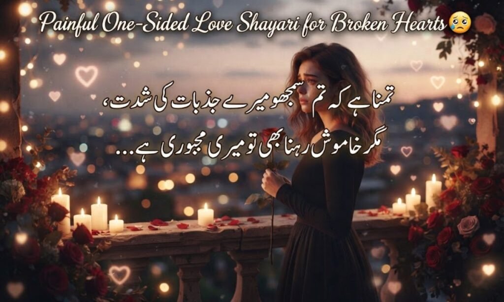 Painful One-Sided Love Shayari for Broken Hearts 😢