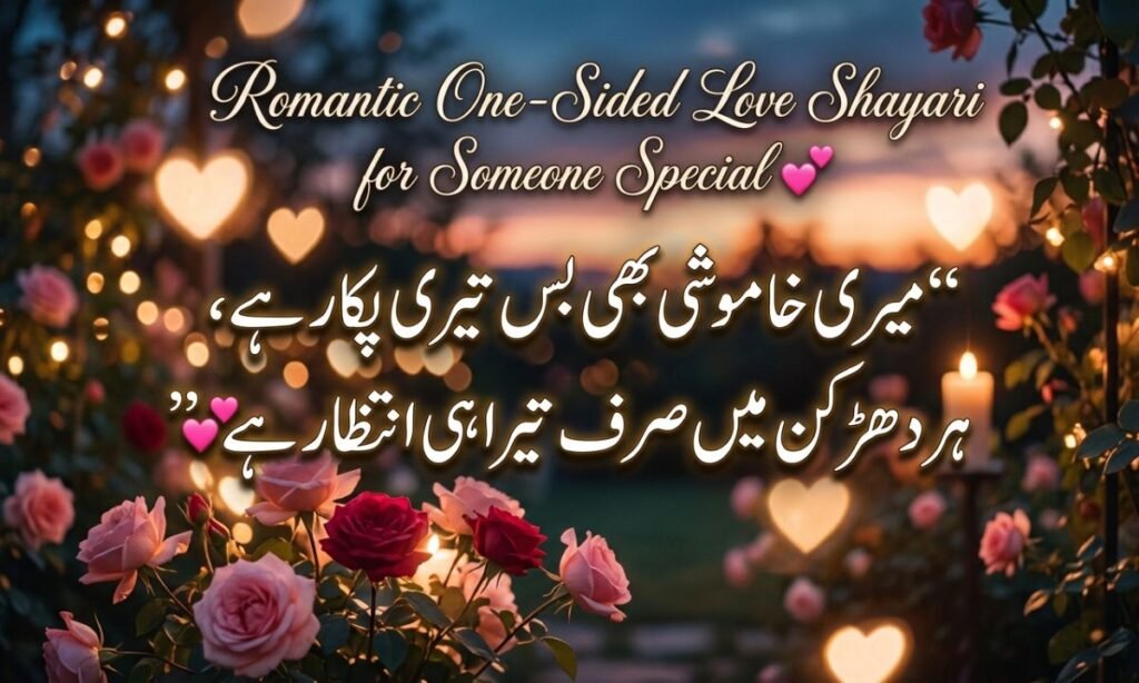 Romantic One-Sided Love Shayari for Someone Special 💕
