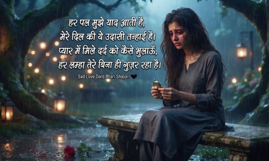 Sad Love Dard Bhari Shayari in Hindi 🖤Sad Love Dard Bhari Shayari in Hindi 🖤