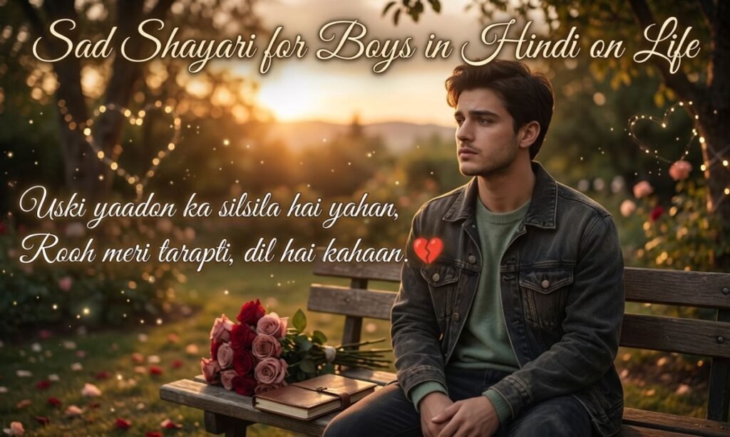 Sad Shayari for Boys in Hindi on Life