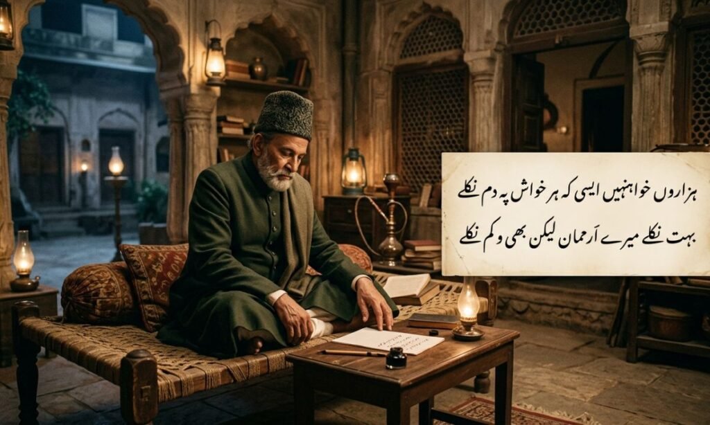 Shayari Sad for Mirza Ghalib