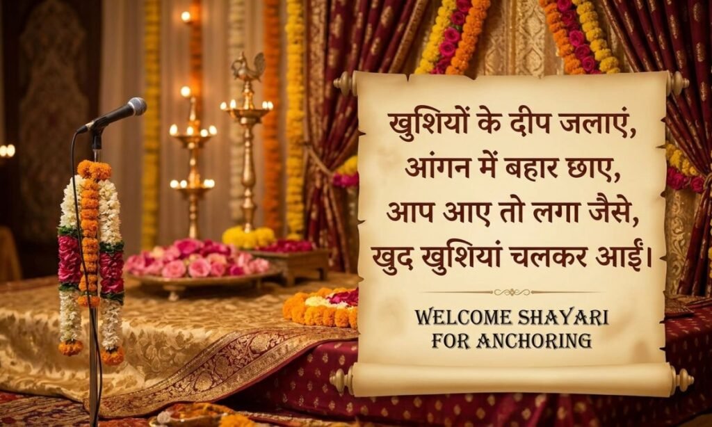 Welcome Shayari for Anchoring in Hindi