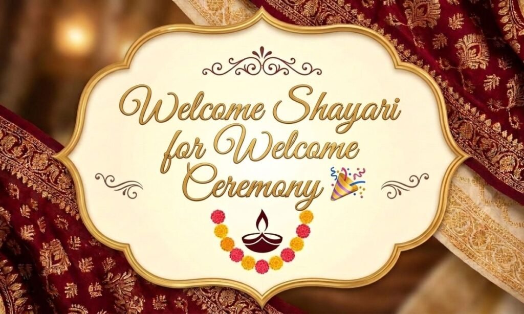 Welcome Shayari for Welcome Ceremony 🎉