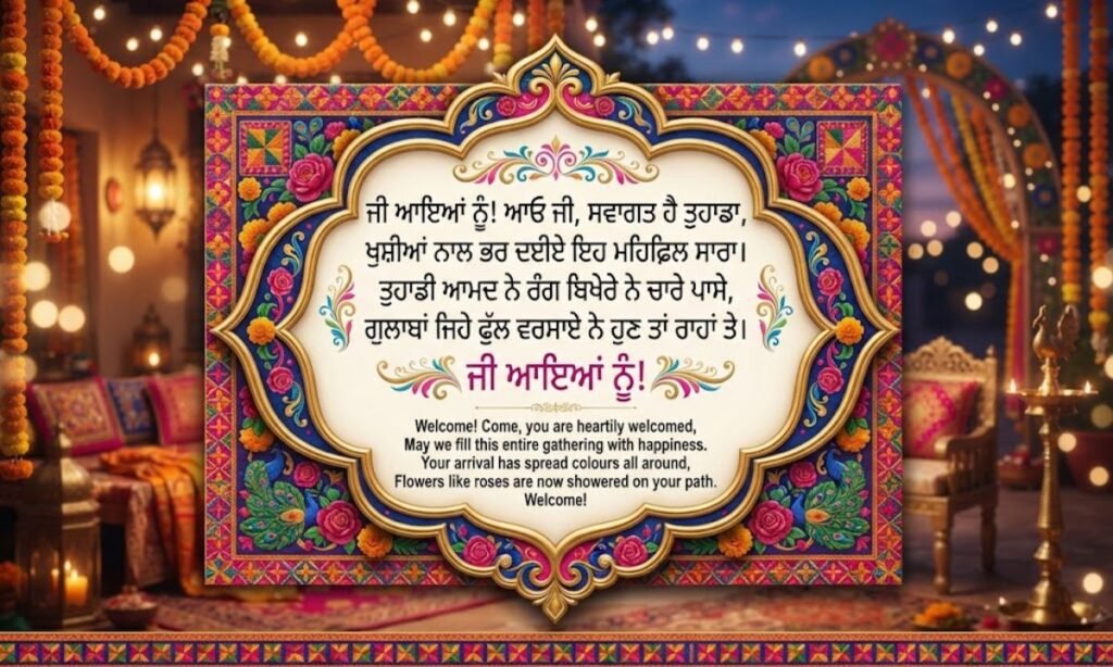 Welcome Shayari in Punjabi